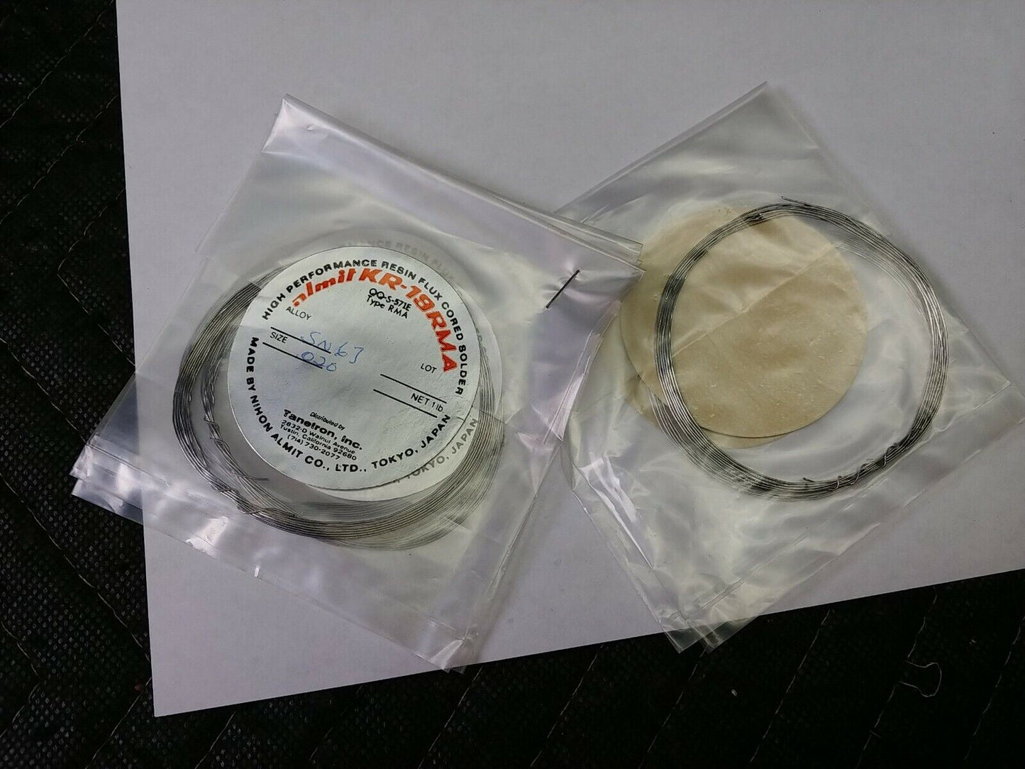 Almit KR-19 RMA Alloy SN63 .020 0.6oz High Performance Resin Flux Cored Solder.