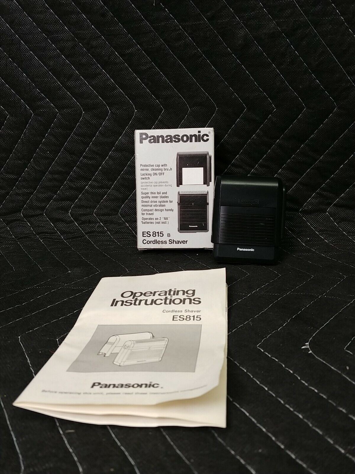 Panasonic ES-815-B Cordless Portable Travel Shaver w/ Manual