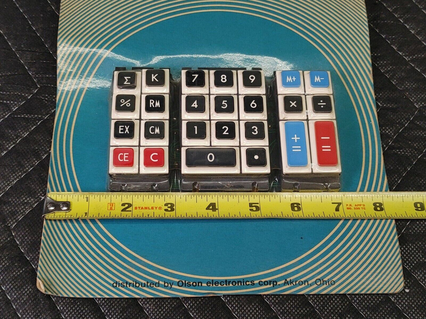 Vtg 1980s NOS OLSON Numeric Keyboard in Package - Calculator Keypad Number XM611