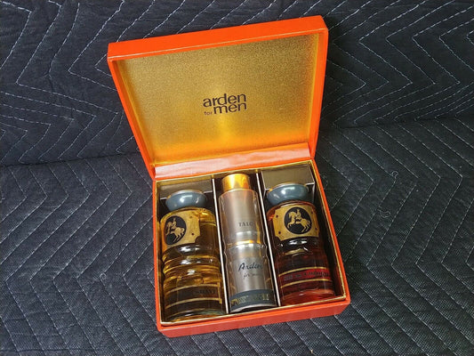 Elizabeth Arden Sandalwood Vtg NEW 4oz Cologne 6oz After Shave 3oz Powder Set