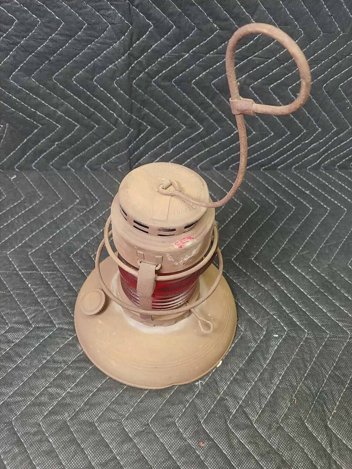 Embury Lantern with Red Lamp No 40 Traffic Gard Warsaw NY