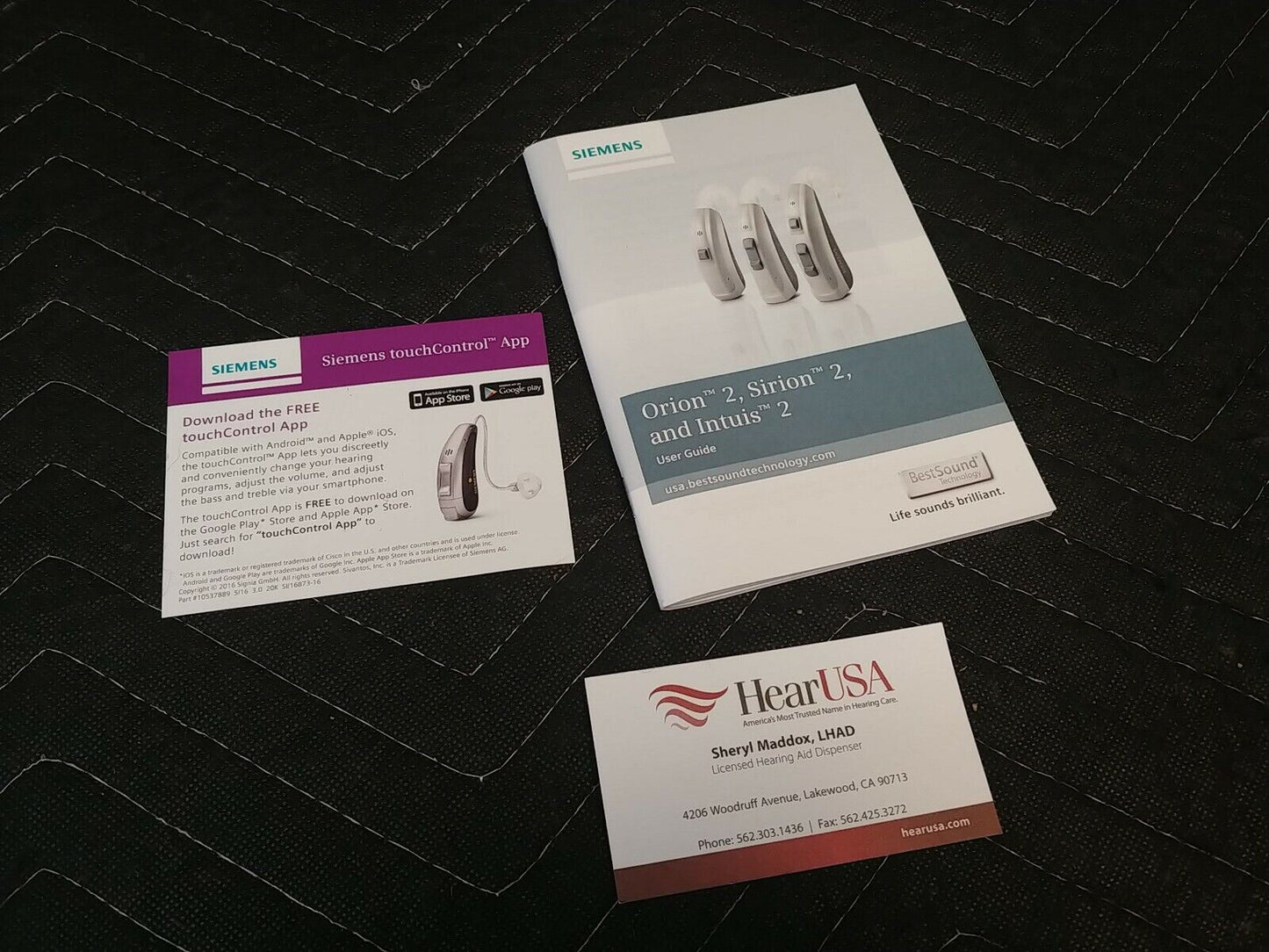 SIEMENS ORION 2 S BTE RIGHT EAR HEARING AID With Case, Manual & Batteries