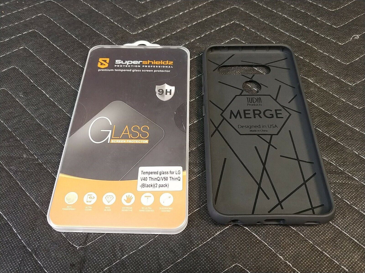 TUDIA DualShield for LG V40 Case Merge Shockproof Tough Dual w/ SCREEN PROTECTOR