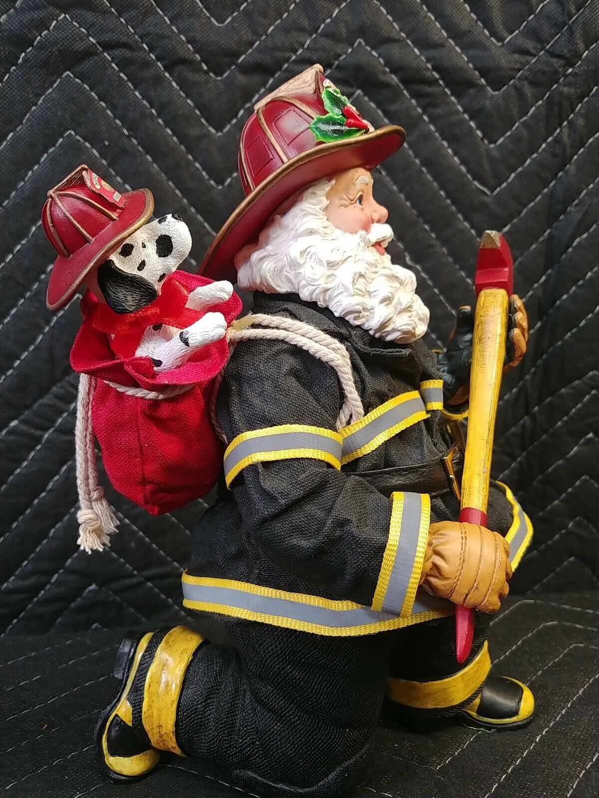 Fireman Santa POSSIBLE DREAMS CLOTHTIQUE Ruff Job #4038679 Dept 56 Dalmation Dog