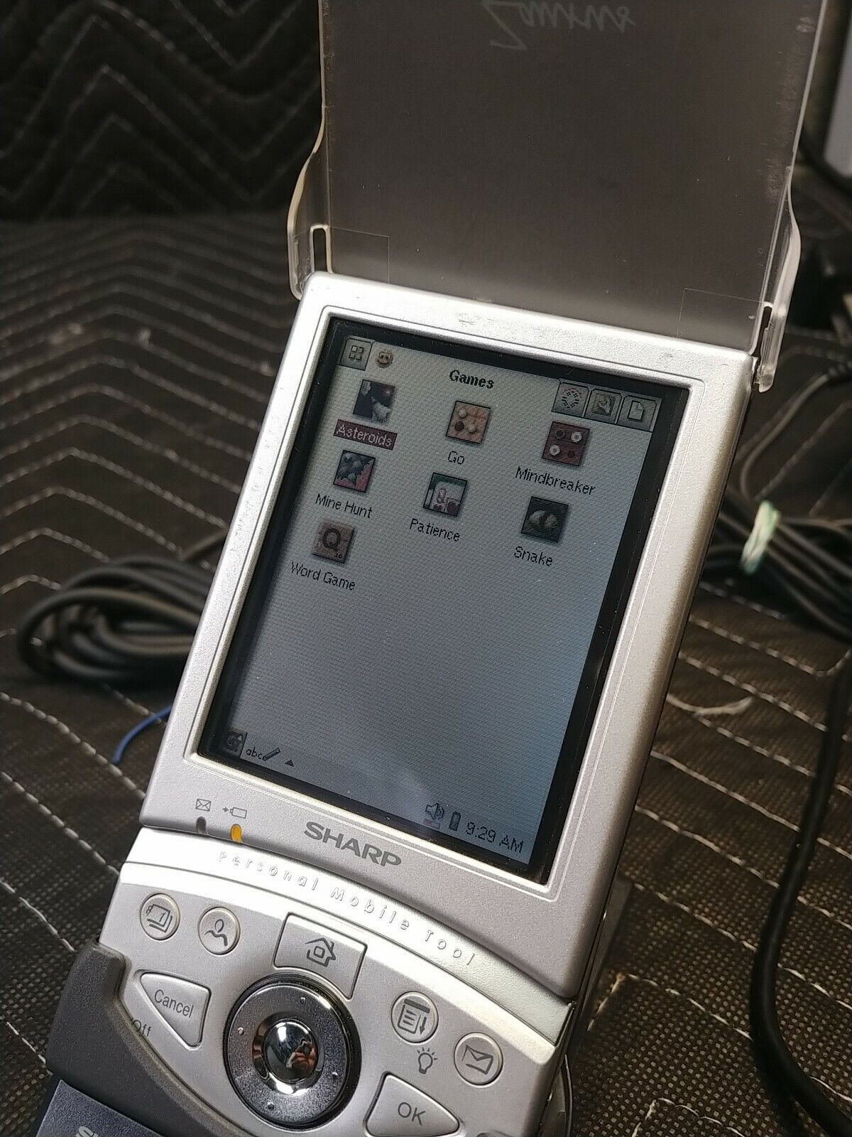 Sharp Zaurus SL-5500 PDA w/ accessories in original box - WORKING