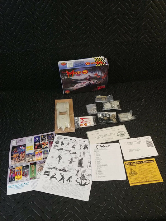 Vintage 1995 Horizon Solid Model Orig Speed Racer Mach 5 Solid Model Kit 1/24