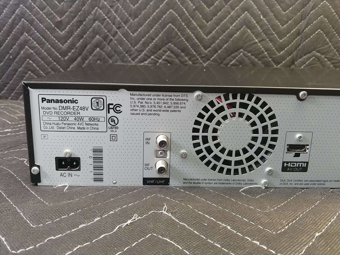 Panasonic DMR-EZ48V DVD/VCR Combo Player VHS DVD Recorder HDMI 1080p *SERVICED*