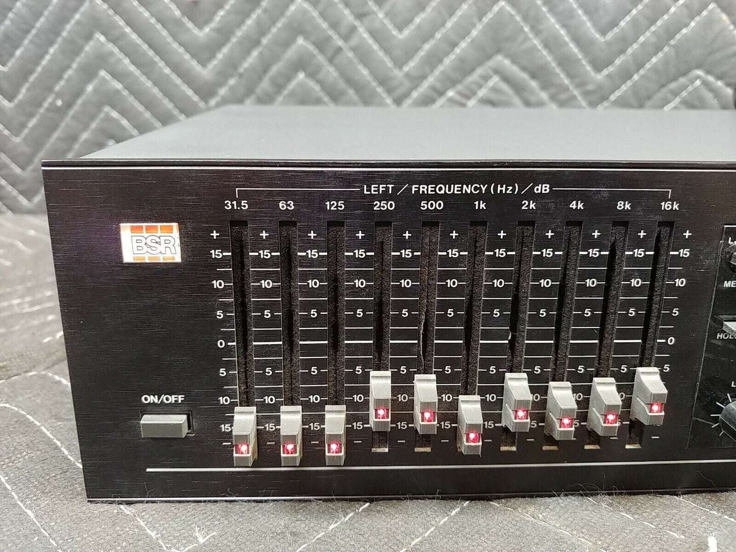 BSR EQ-3000 Stereo Frequency Graphic Equalizer Spectrum Analyzer