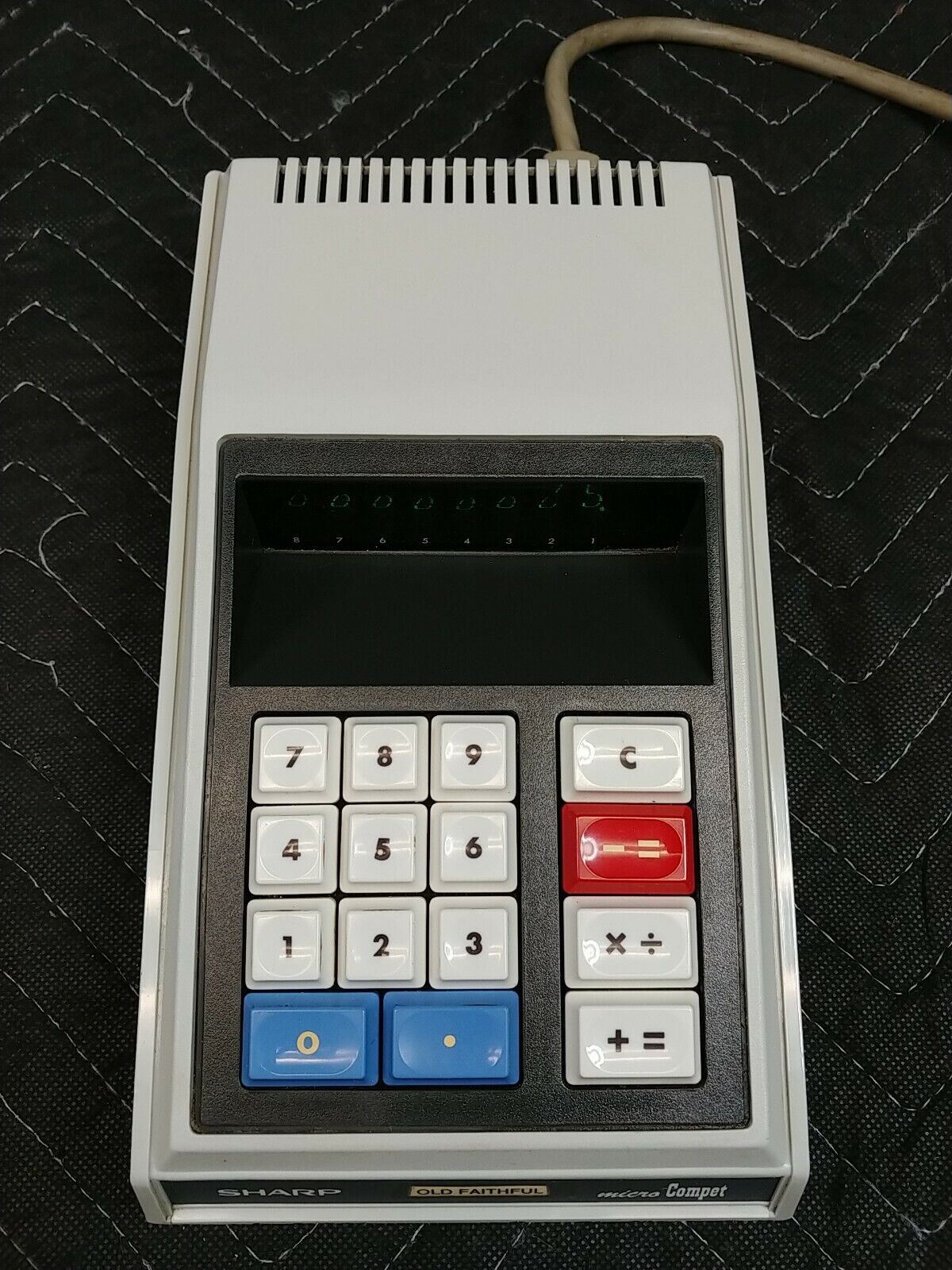 Sharp Vintage QT-8D Electronic Desktop Calculator Micro Compet Tested