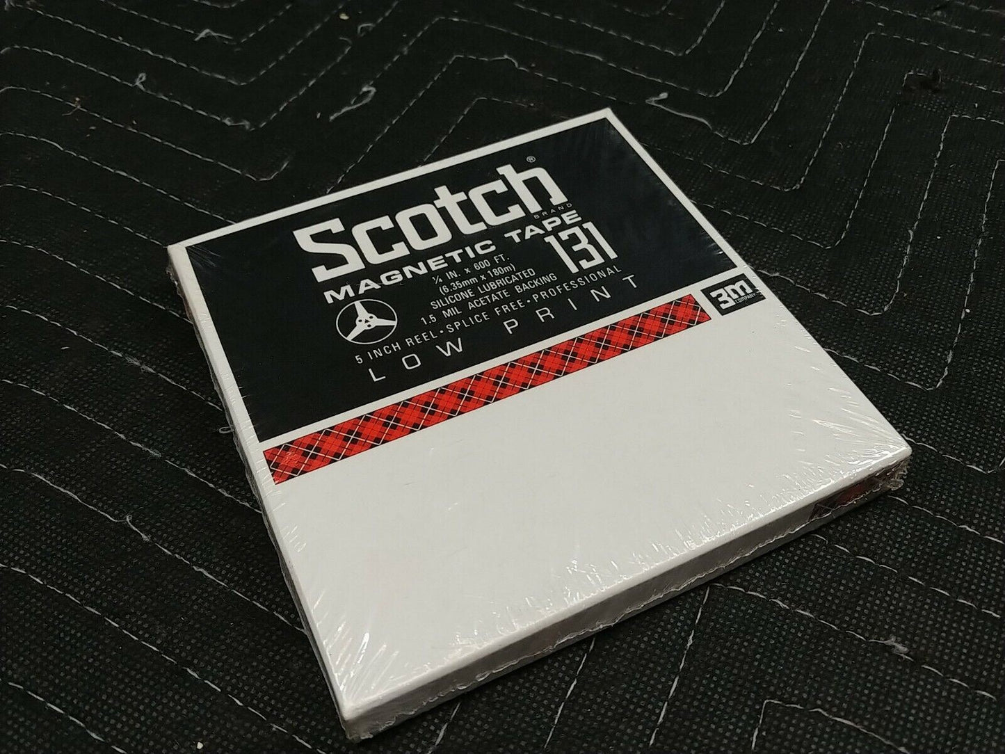 3M Scotch Magnetic Tape Low Print 131 1/4"x600ft. 5"Reel