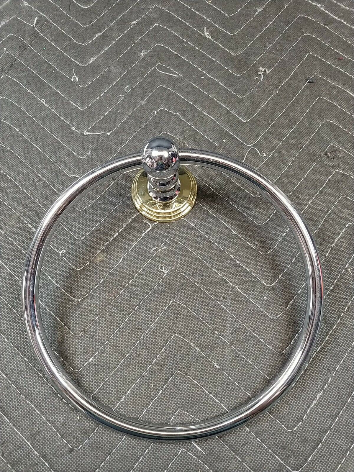 Grohe 40 047 Chrome/Polished Brass 8" Wall Mounted Towel Ring