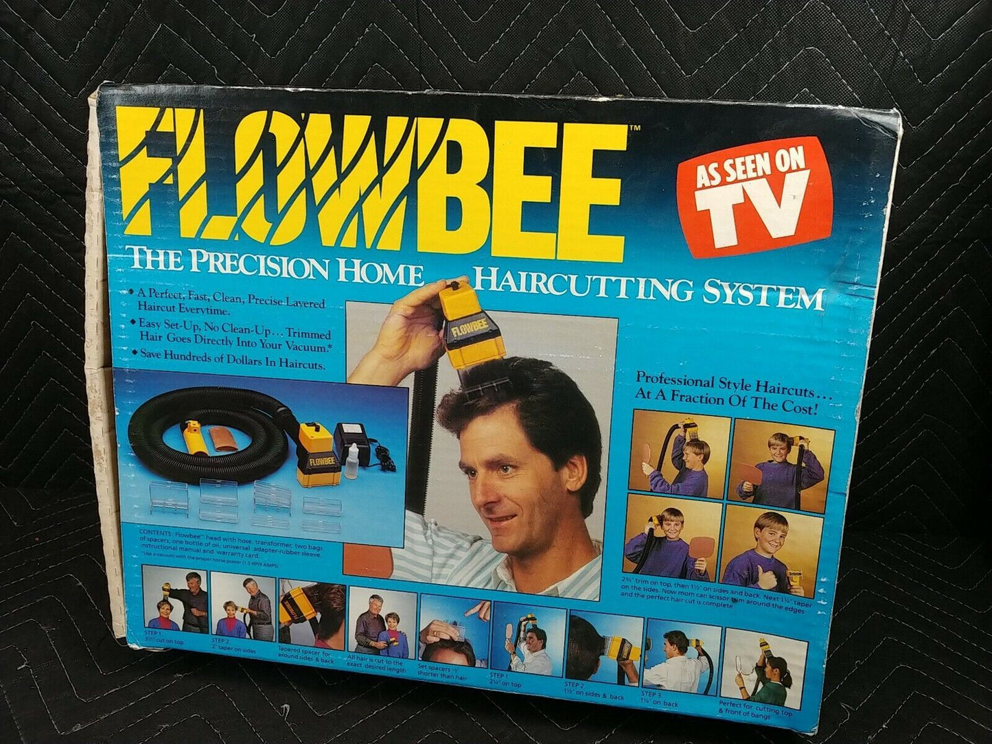 Flowbee The Precision Home Haircutting System In Box With Accessories