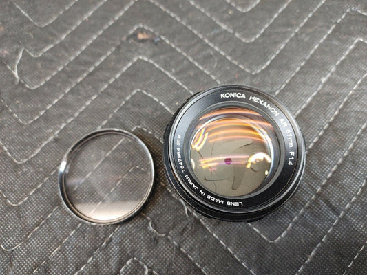 Konica Hexanon AR 57mm 1.4 Standard MF Lens From JAPAN