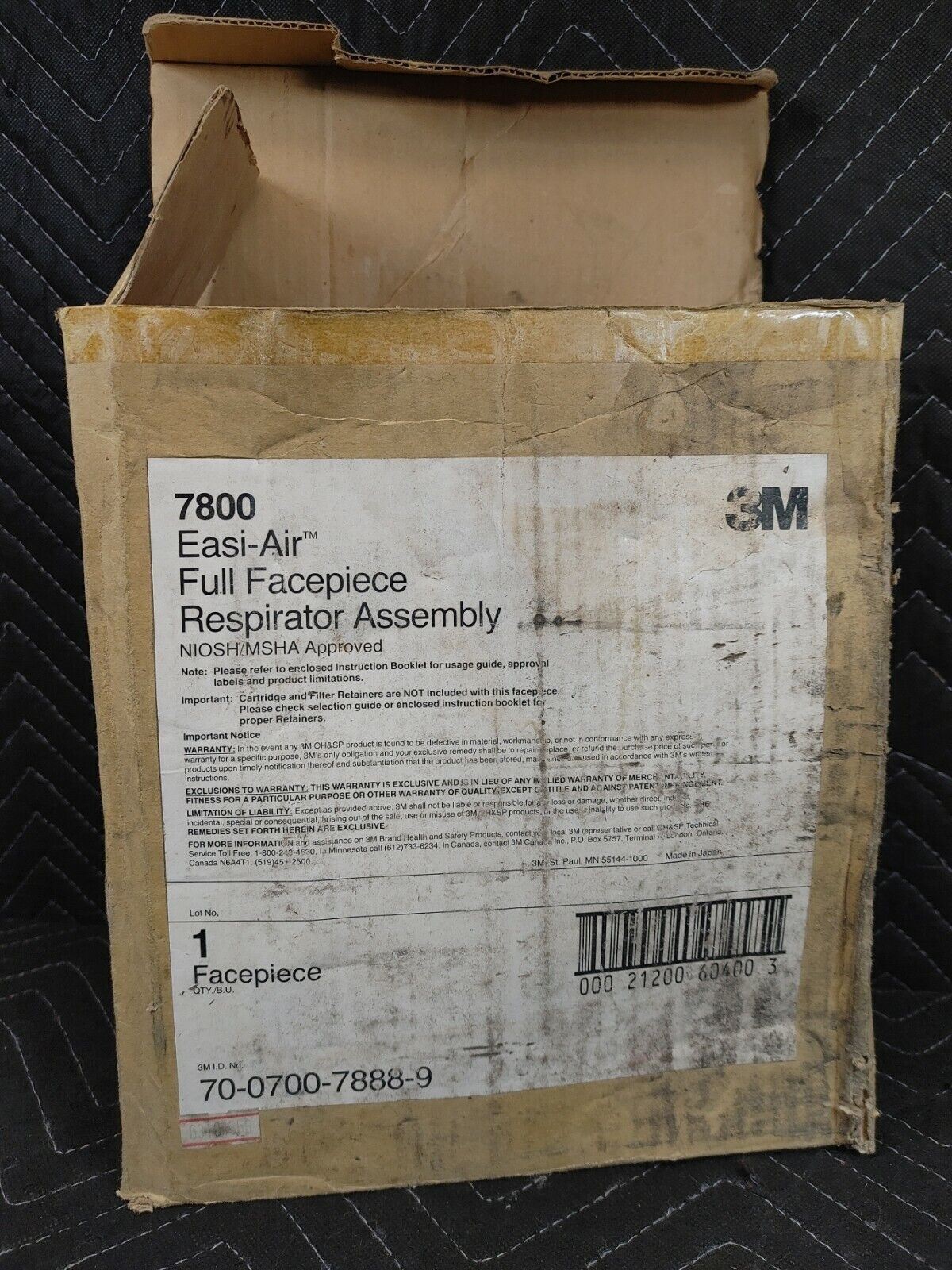 3M 7800 Full Facepiece Reusable Respirator