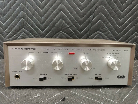 VINTAGE Lafayette Solid State Stereo Amplifier STEREO-10B Works