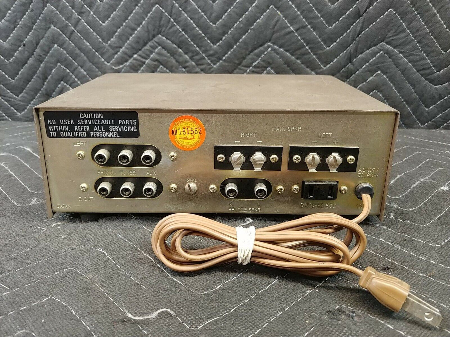 VINTAGE Lafayette Solid State Stereo Amplifier STEREO-10B Works