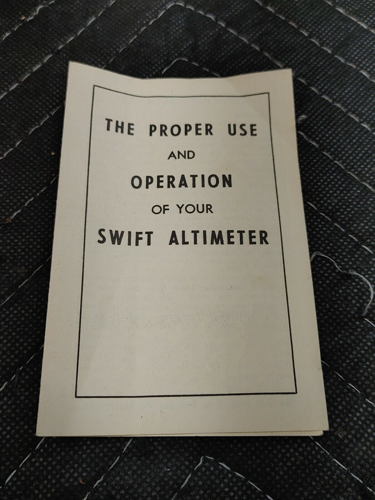 Swift 422 Auto Altimeter Gauge 4x4 Camping Jeep Vintage 50's - NOS