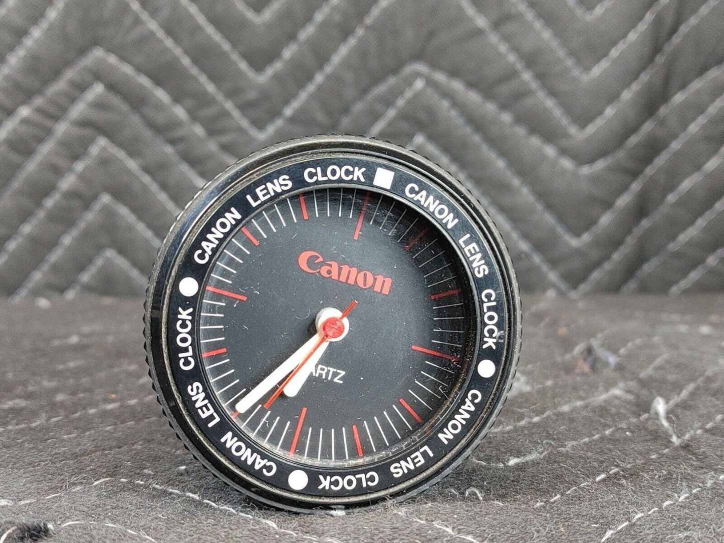 Canon FD Lens Battery Operated Novelty Quartz Clock Japan - Vintage