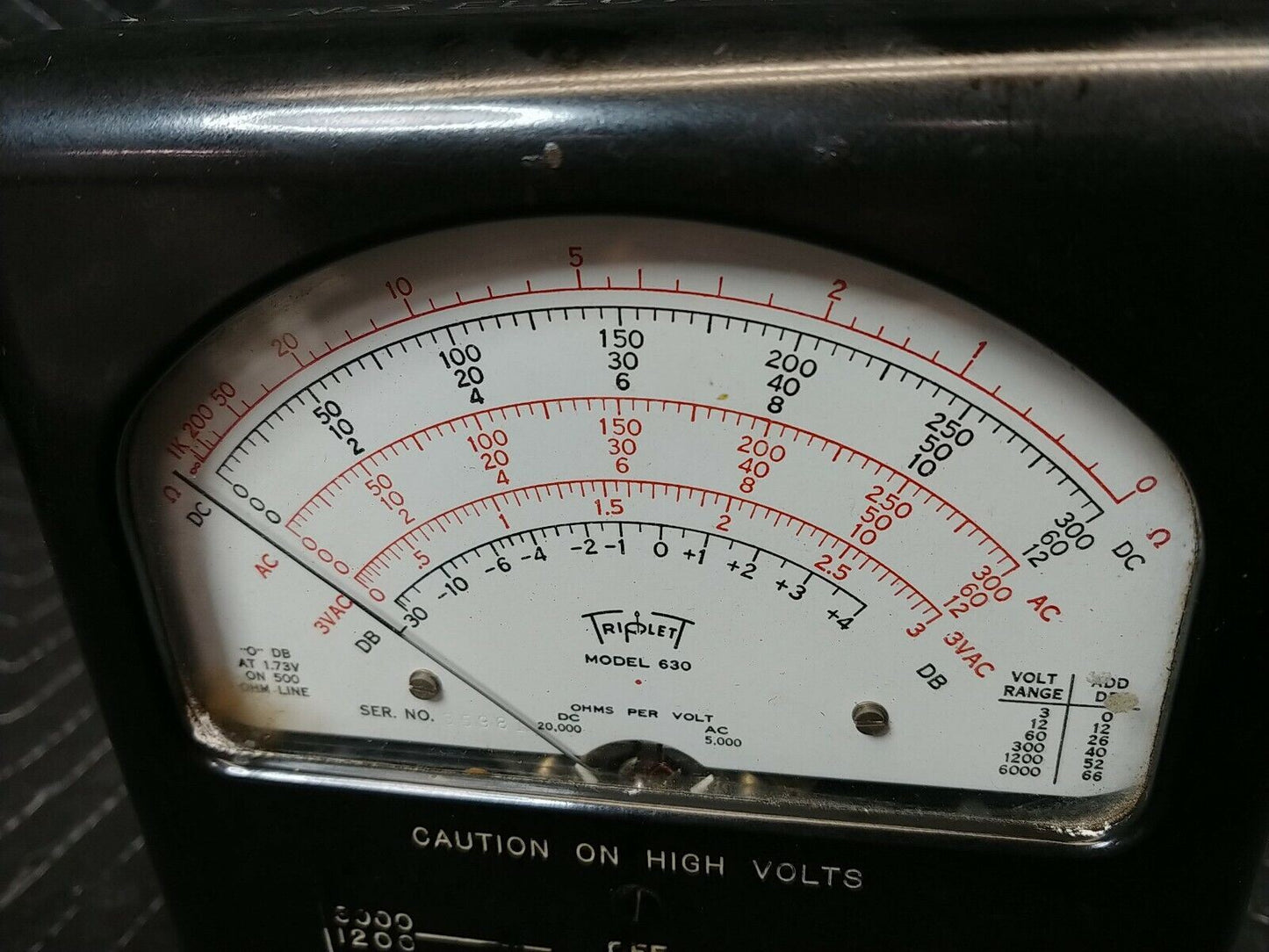 Triplett Model 630 Vintage Multimeter