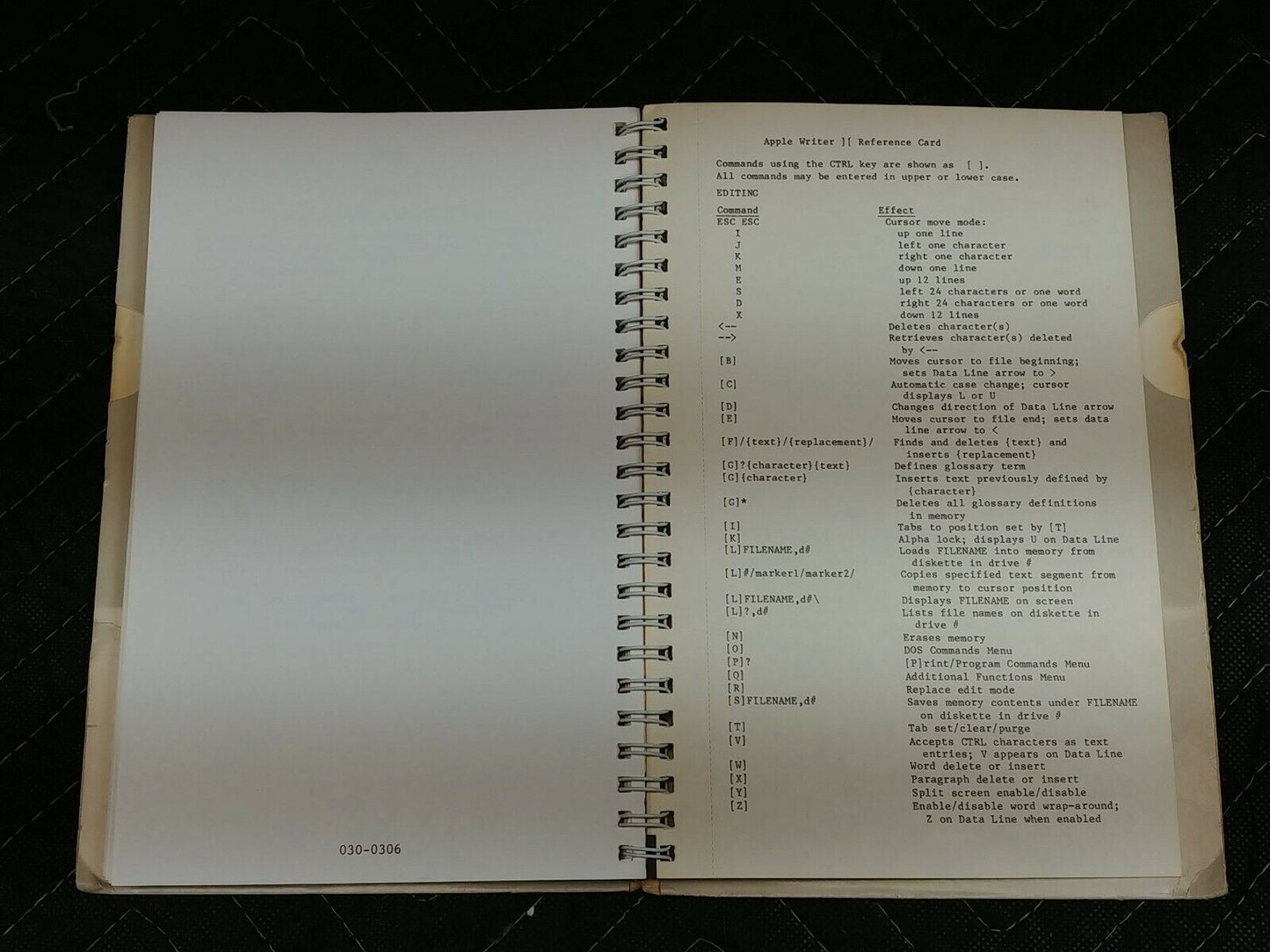 Apple Writer ][ Operating Manual - Paul Lutus and Liane Finstad