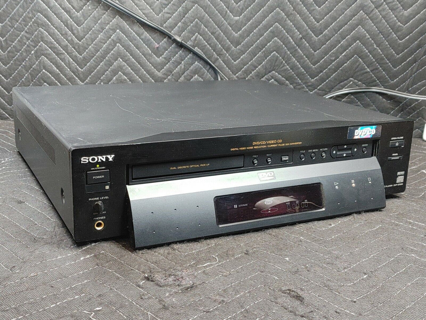 Sony DVP-S7000 Audiophile DVD/CD Player Black Tested Working