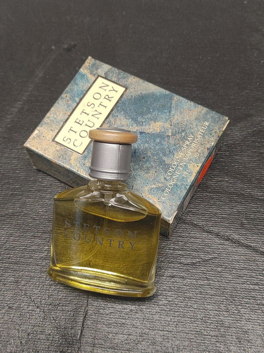 HTF Discontinued NIB NEW Men's STETSON COUNTRY COLOGNE SPRAY 1 Fl Oz Coty