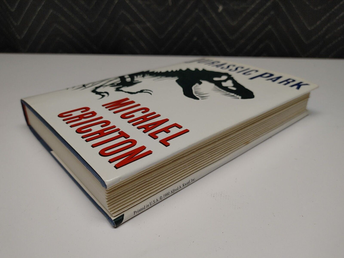 Michael Crichton JURASSIC PARK 1990 First Trade Edition 1st Printing Hardcover