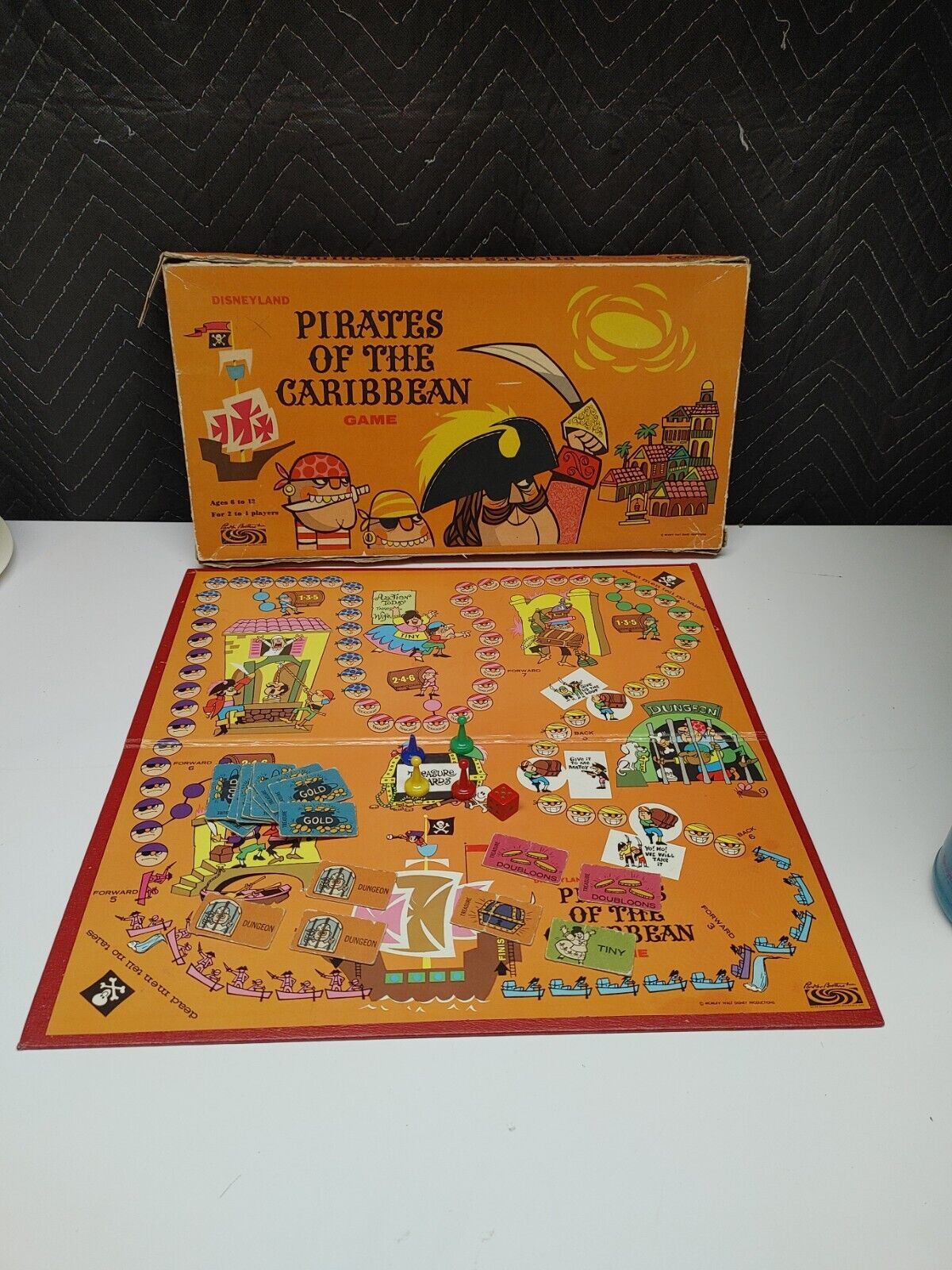 Disneyland Pirates of The Caribbean Game 1967 by Parker Brothers Vintage