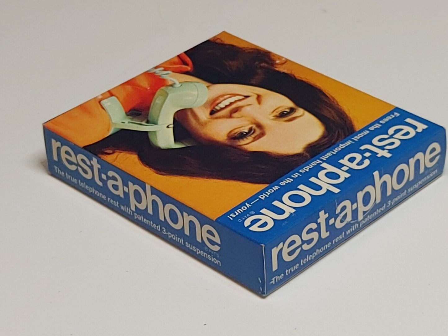 NOS VTG USA Rest-A-Phone Landline Shoulder Support Telephone Phone Rest - Black