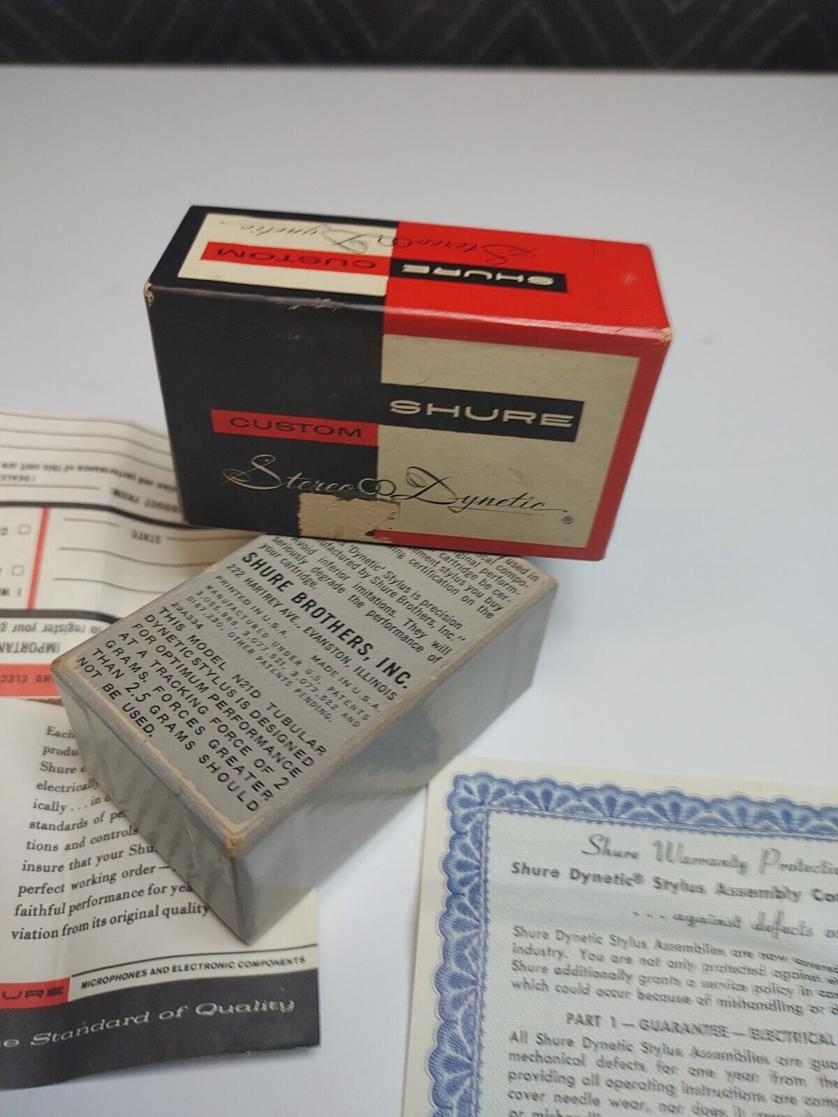 Shure N21D Dynetic Cartridge - Box & Papers Only