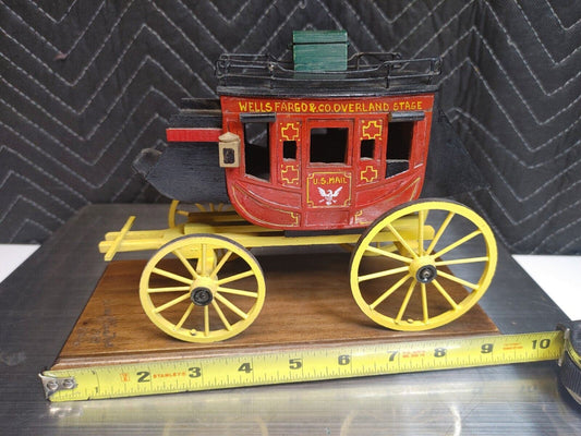 1989 WELLS FARGO & CO. OVERLAND STAGE Stagecoach - Oscar M Cortes Signed Model