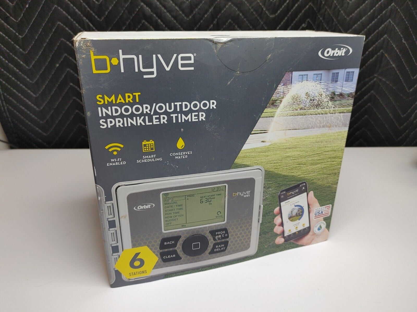 Orbit B-Hyve 6 STATIONS Indoor/Outdoor Smart WIFI Sprinkler Timer 6 Zo ...