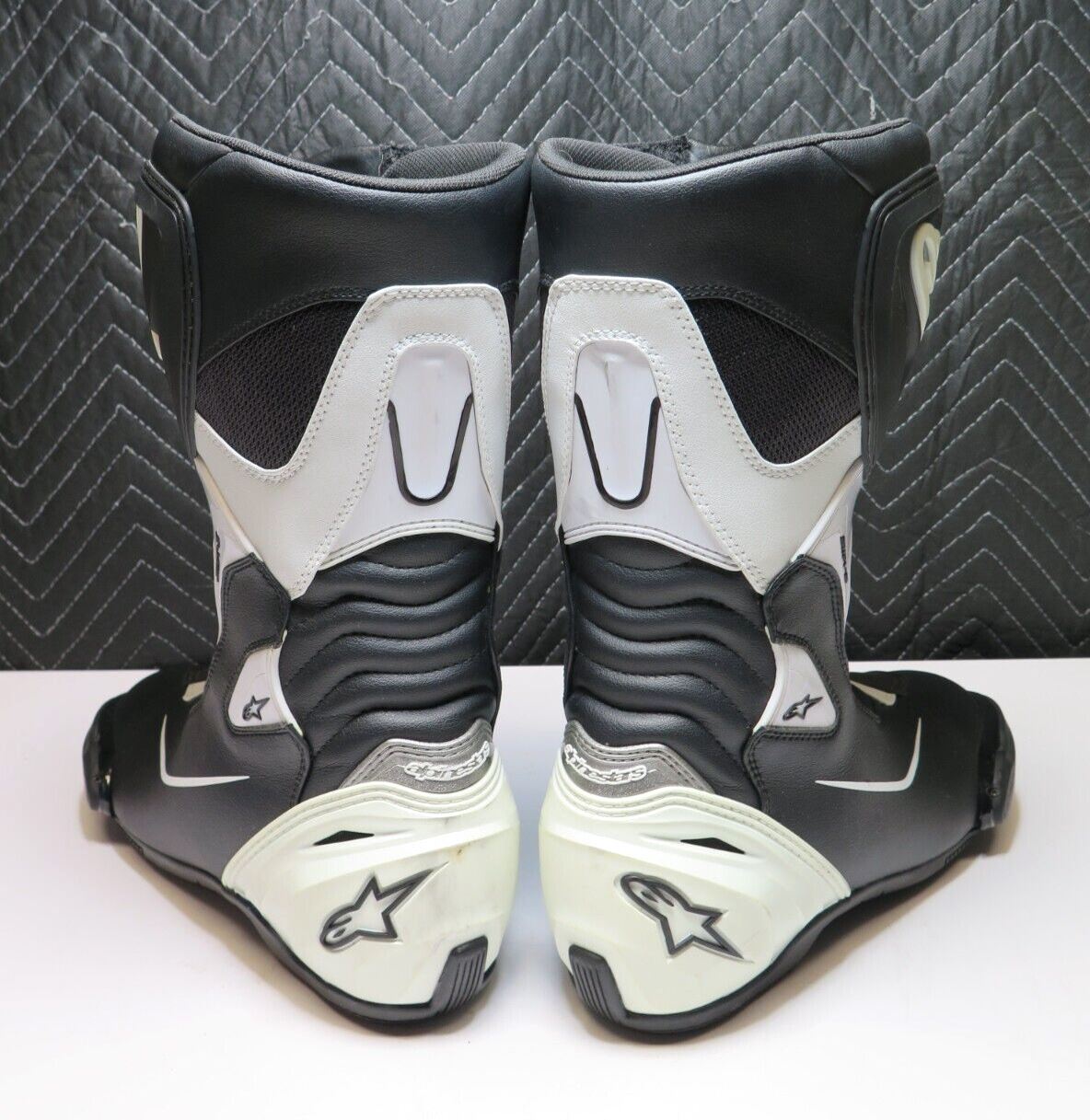 Alpinestars SMX S Men's Boots White/Black US Size 9.5 Euro 44