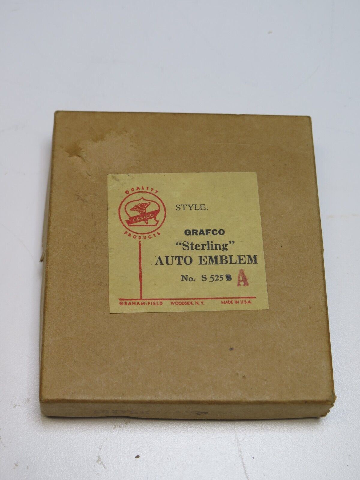 NOS VTG Grafco Physician Auto Emblem in original box w/ mounting hardware