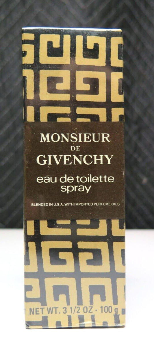 SEALED VINTAGE NOS MONSIEUR DE GIVENCHY EAU DE TOILETTE SPRAY 100 ML 3.5 FL OZ