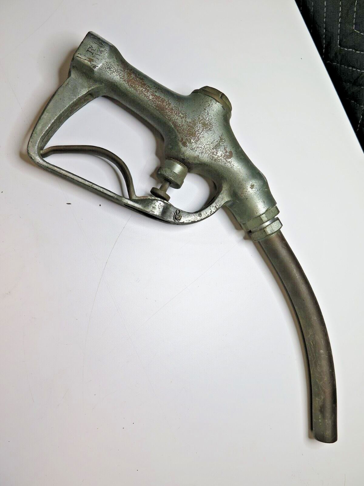 Vintage Buckeye Brass Gas Pump Nozzle Handle FIG 800-B