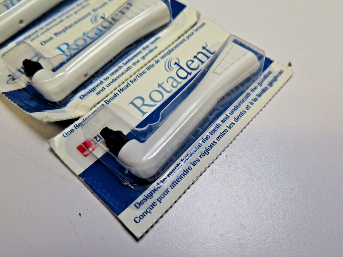 Rodent Toothbrush Lot of 5x Rotadent Classic Legacy Head Brush Replacement rotary toothb ...