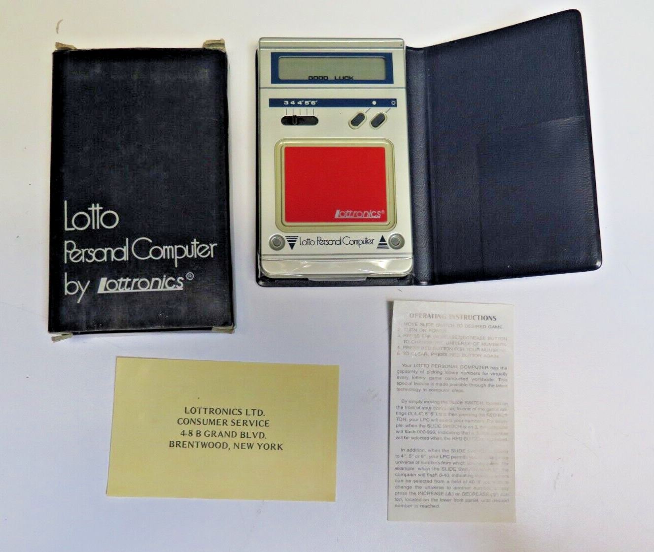Lotto Personal Computer, w/ Original Box & Papers, Instructions - Lott ...