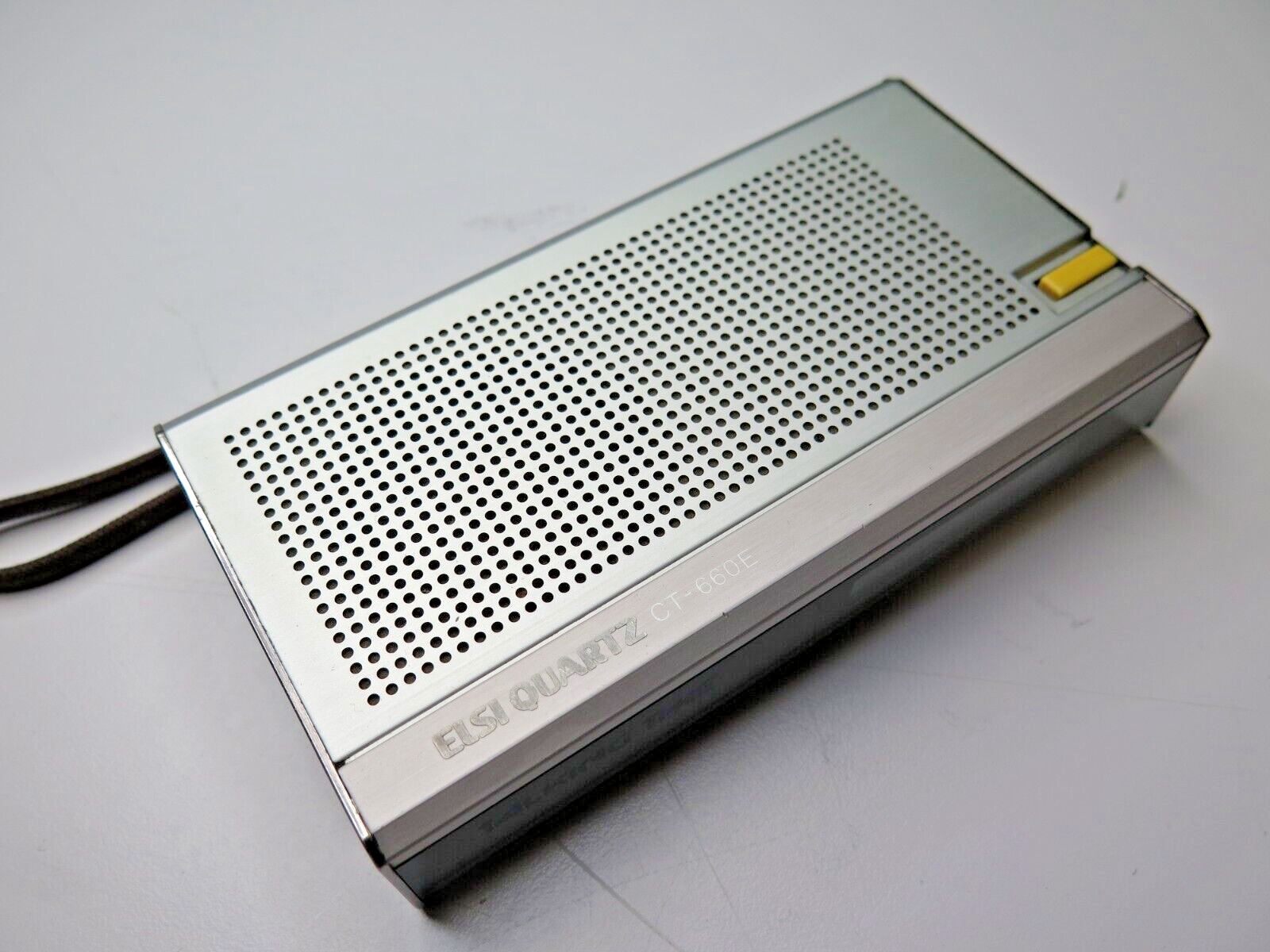 Vintage Sharp CT-660E Elsi Quartz Talking Clock, Alarm, Stop Watch