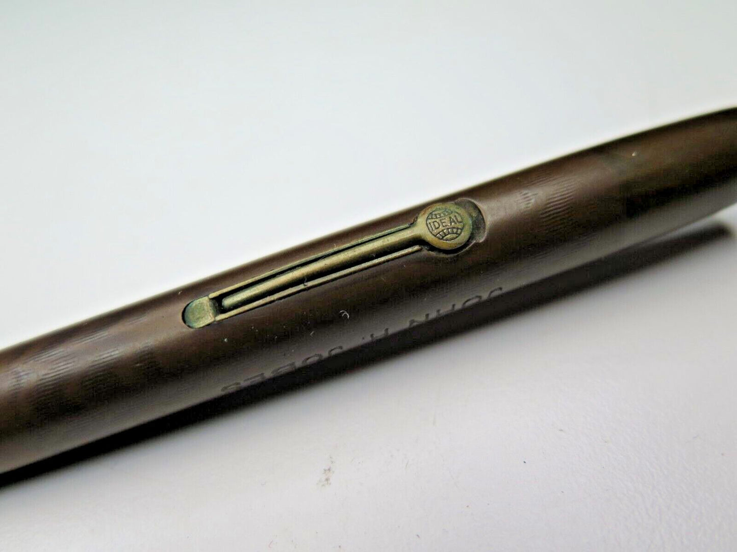 BEAUTIFUL VINTAGE BLACK CHASED HARD RUBBER WATERMAN'S NO. 54 FOUNTAIN PEN