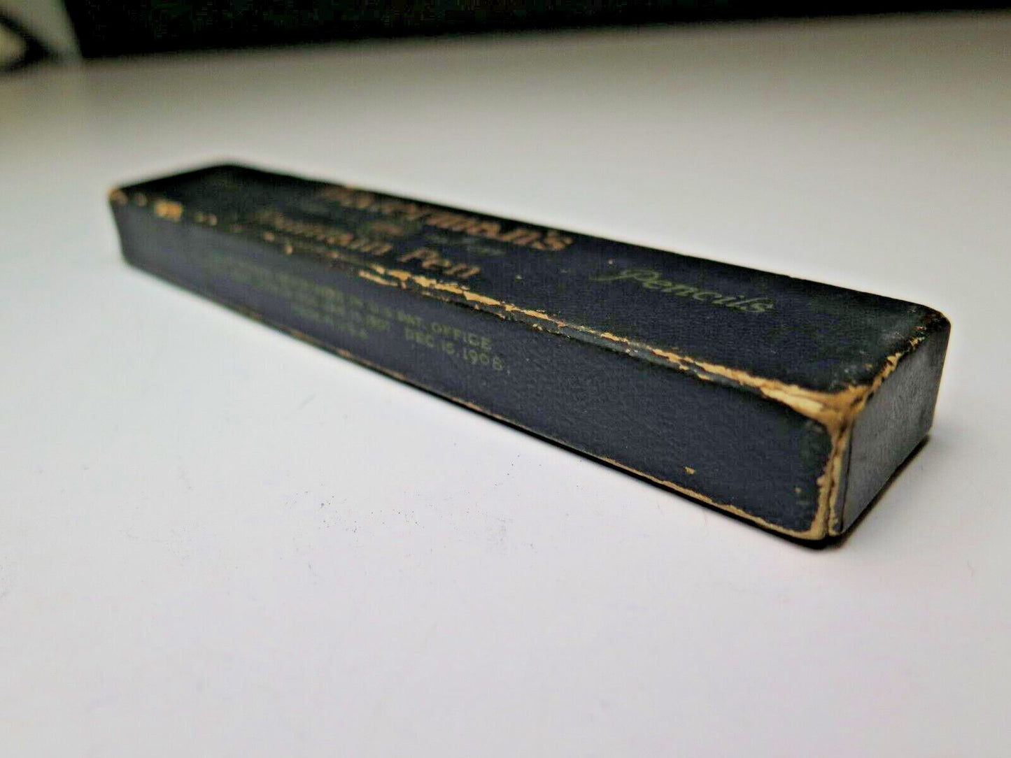 Antique Vintage WATERMAN PUMP PEN GOLD PEN Fountain Pen Box (Box Only)