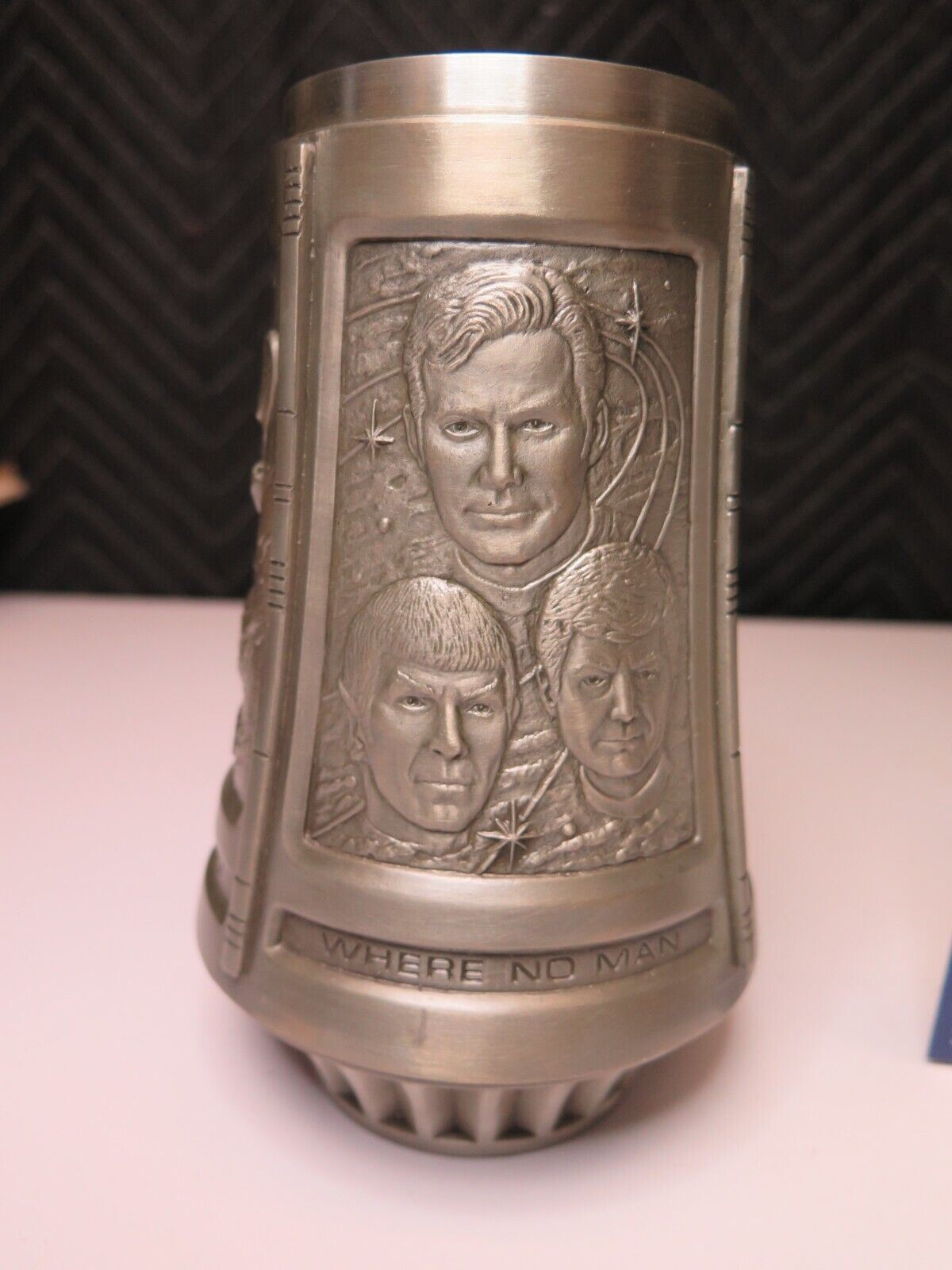 Star Trek 25th Anniversary Pewter Tankard Mug Stein Franklin Mint 1991 w/ COA