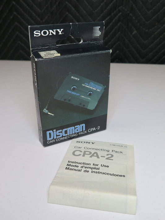 Sony CPA-2 Car Connecting Pack Cassette Tape Adapter ** BOX/INSTRUCTIONS ONLY **