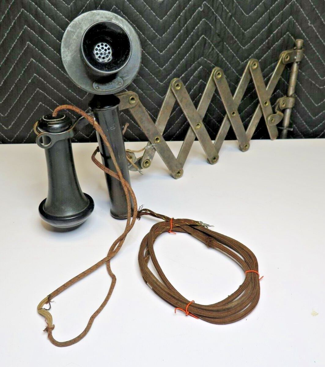 Western Electric - American Tel & Tel Co Candlestick Railroad Phone 323 Scissor