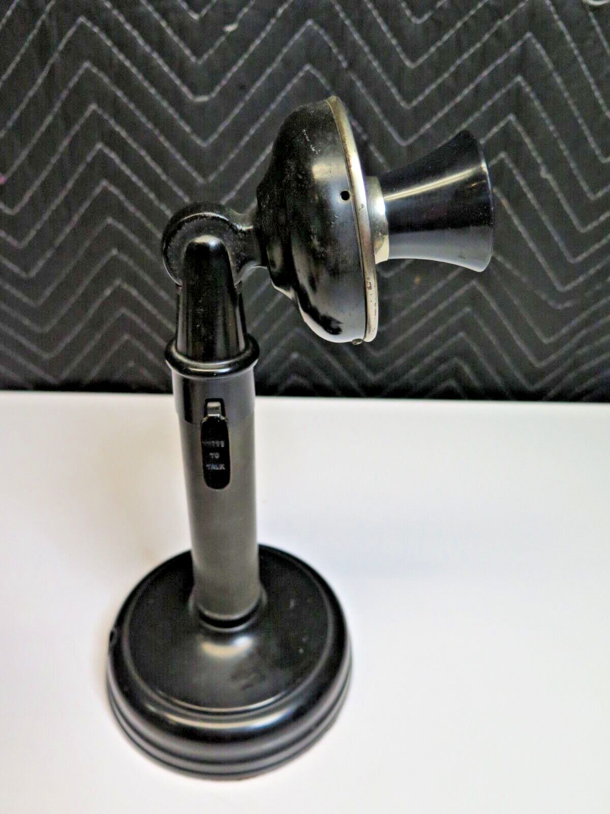 Vintage Kellogg T-32 Press to Talk Candlestick Microphone US Army Military 1940s