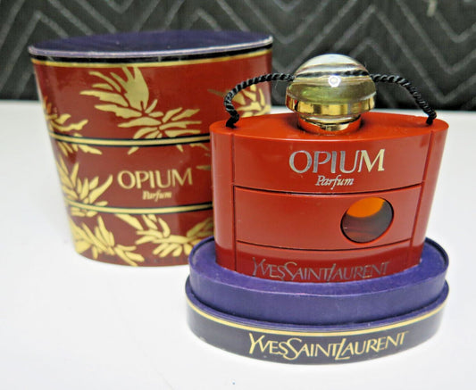 VTG 1980 CONFIRMED YSL Paris OPIUM Real Parfum Perfume ½ 0.50 Oz 15ml Splash