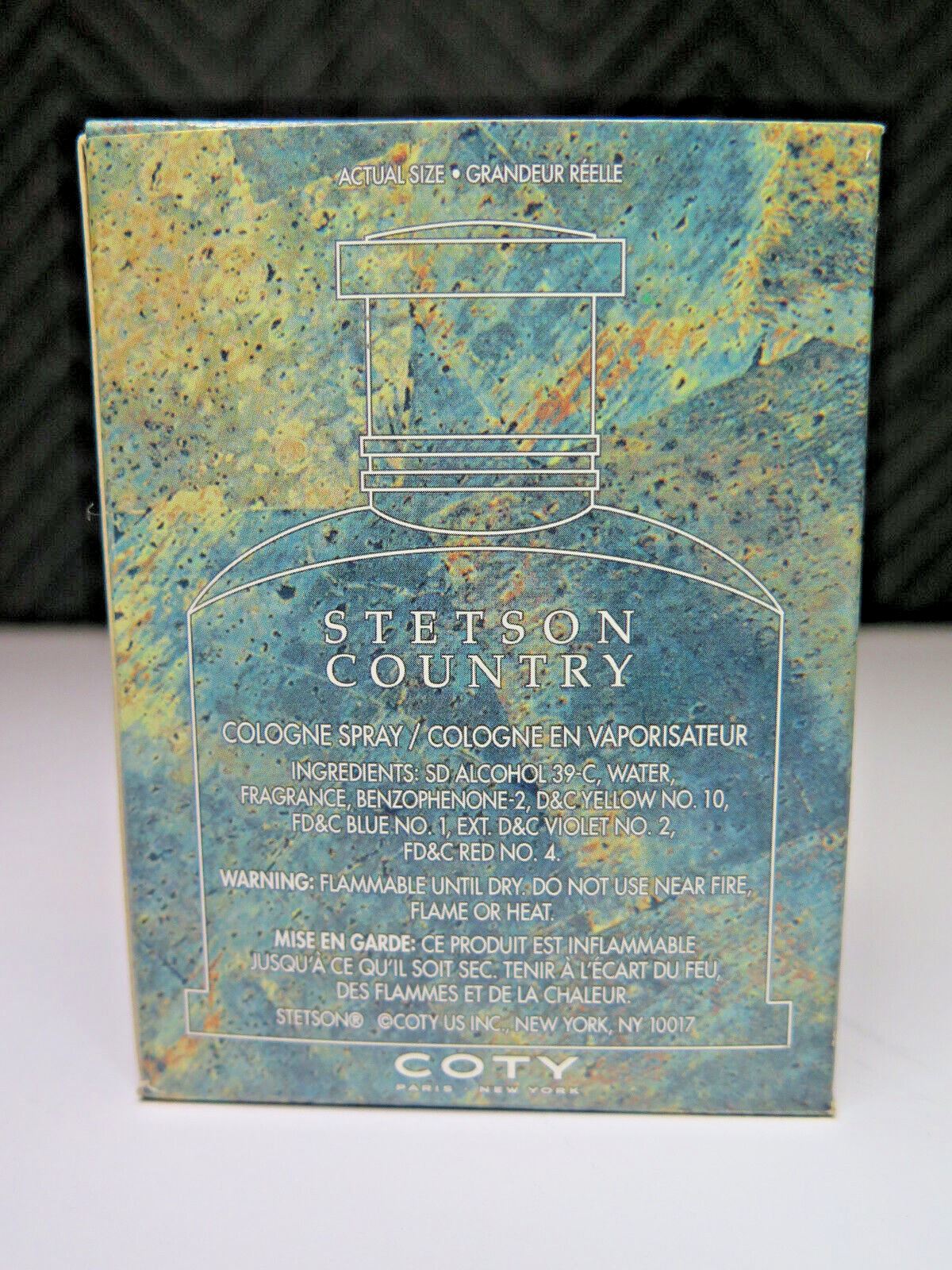 STETSON COUNTRY COLOGNE SPRAY 1oz For MEN - NOS Vintage