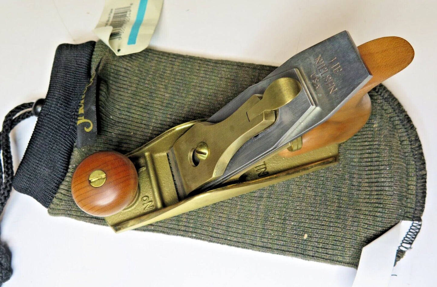 Lie Nielsen No 1 Bronze Bench Plane in Sack Ups Sock