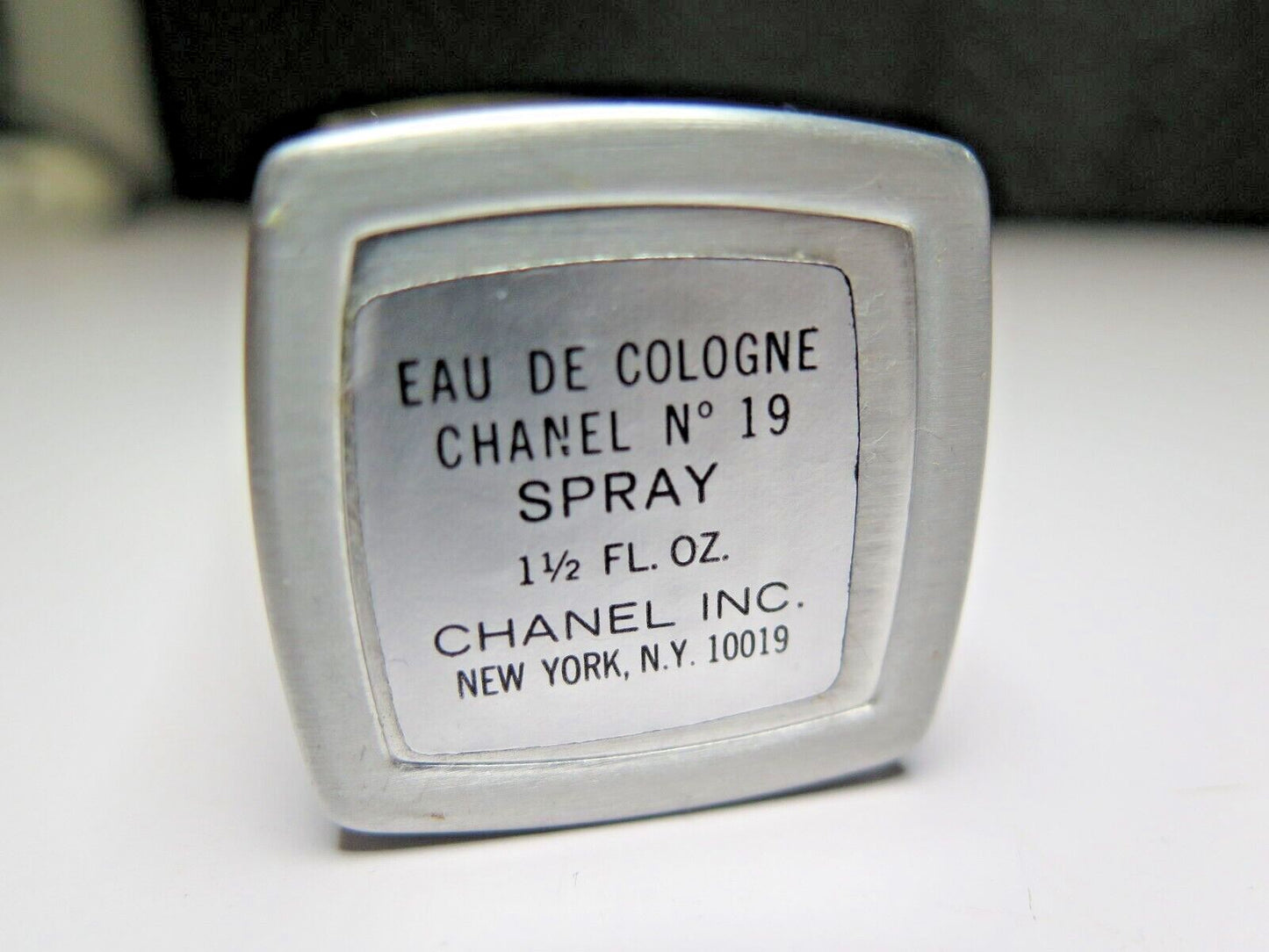 Vintage Chanel No 19 Eau de Cologne refillable canister + 90% full Refill 1.5 oz