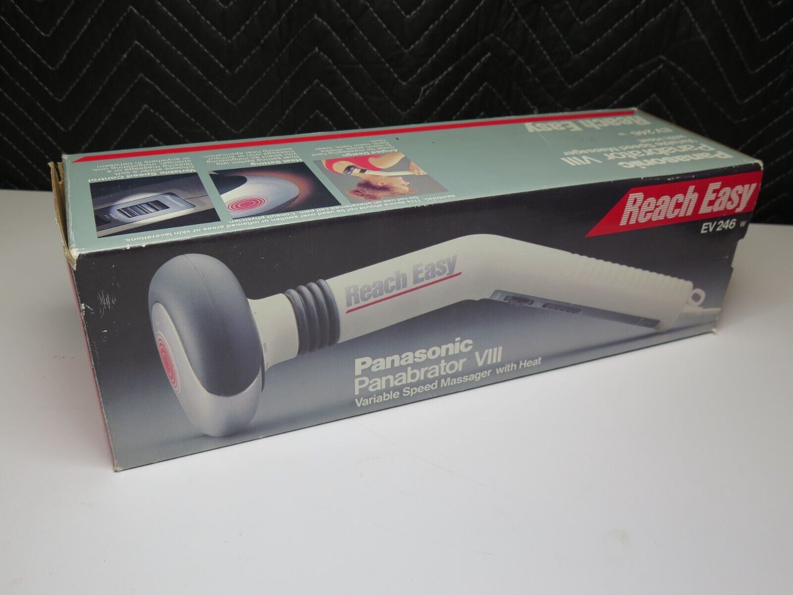 Panasonic panabrator variable speed massager discount with heat ev247 w easy reach